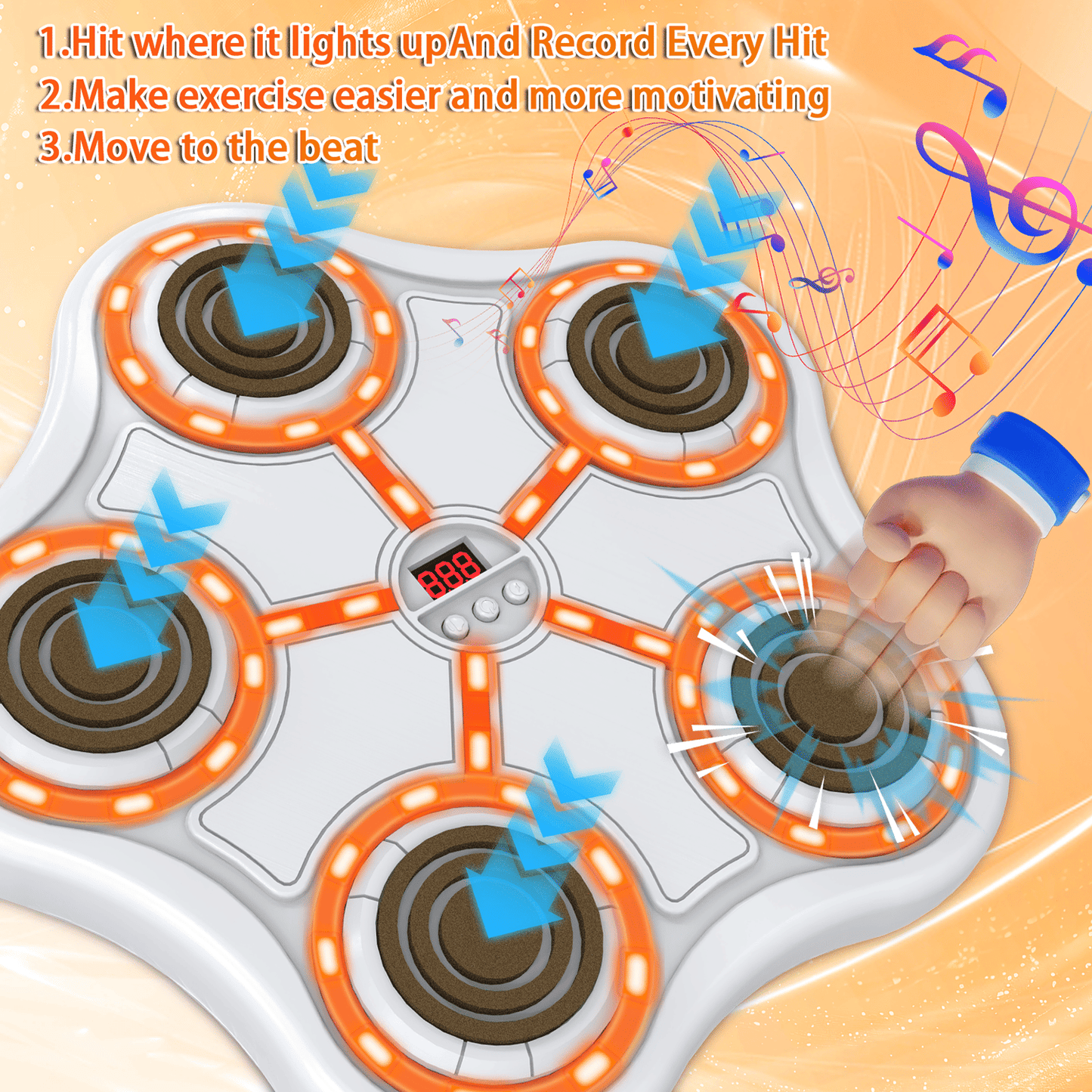 Smart Music Boxing Machine – Wall Mounted Training Equipment with Bluetooth - GoTypical