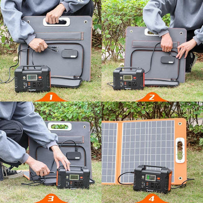 FlashFish 200W Portable Power Station – 40800mAh Solar Generator - GoTypical