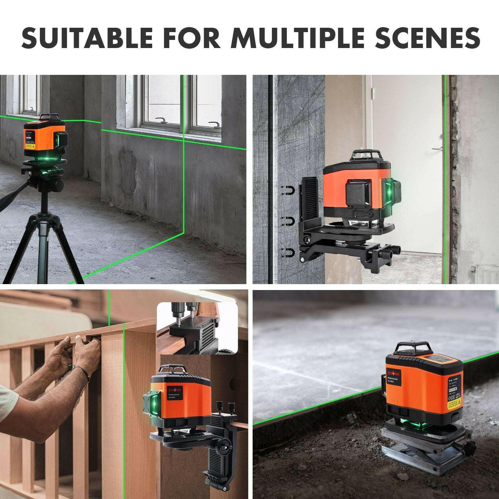 Laser Level 4x360° 16 Lines – Dovoh K4-360G Self-Leveling Outdoor - GoTypical