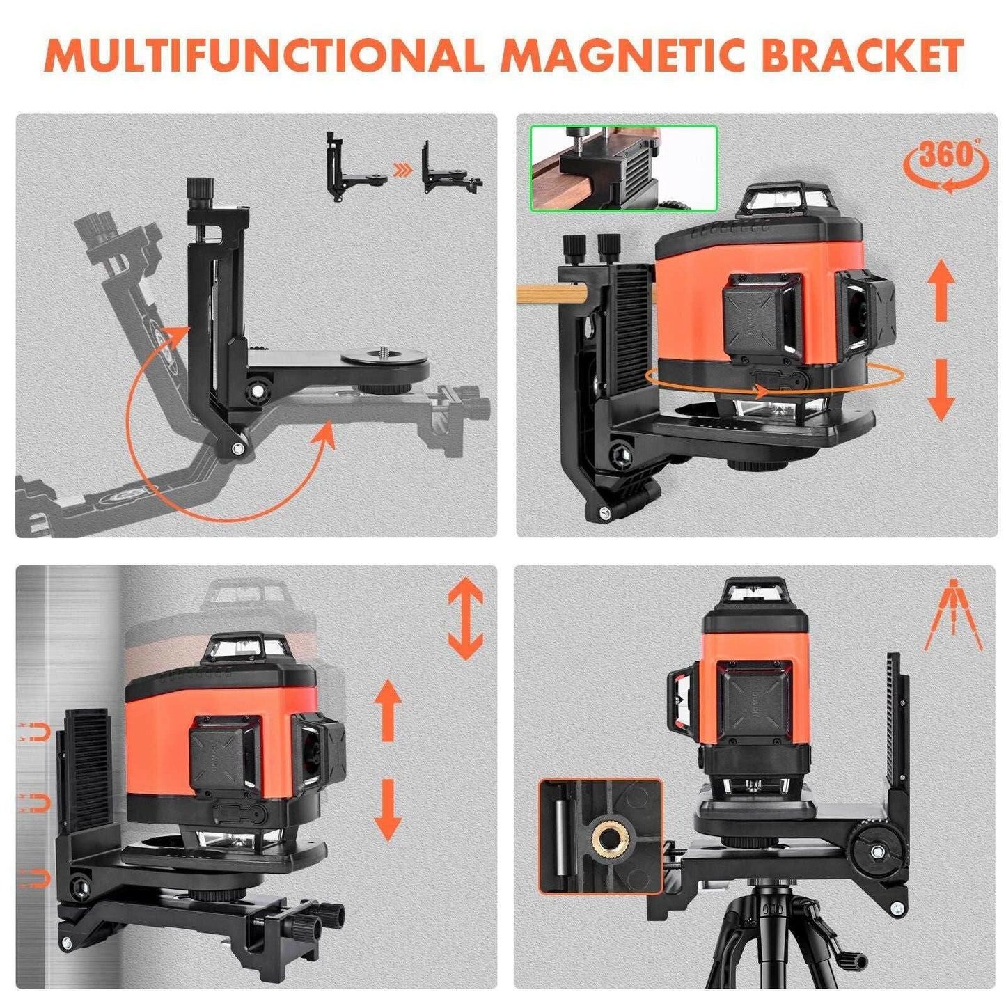 Laser Level 4x360° 16 Lines – Dovoh K4-360G Self-Leveling Outdoor - GoTypical
