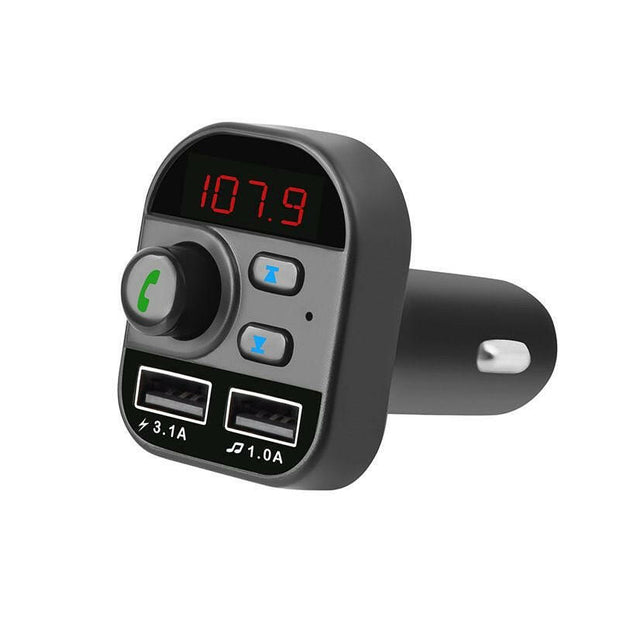 FM Transmitter Bluetooth 5.1 – Car Wireless MP3 Adapter with Dual USB Charger - GoTypical