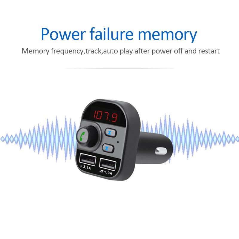 Fm Transmitter Bluetooth 5.1 Car In - Car Wireless MP3 Radio Adapter Car Kit 2USB Charger Car Electronics Accessories For Xiaomi - GoTypical