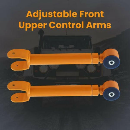 Adjustable Front Upper Control Arms Set – 0-8" Lift for 1997-06 Jeep Wrangler TJ - GoTypical