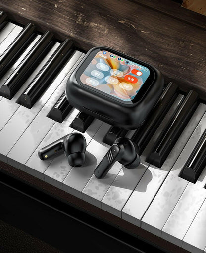 . Bluetooth Earphones – Full Color Touch Screen, ANC+ENC, IPX5 Waterproof - GoTypical