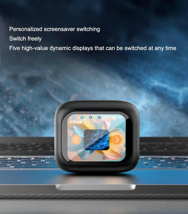 . Bluetooth Earphones – Full Color Touch Screen, ANC+ENC, IPX5 Waterproof - GoTypical