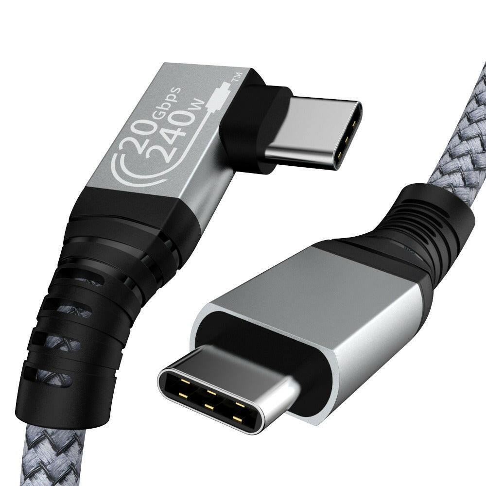 . Type-C Data Cable USB3.2c to C – 240W Fast Charging Braided - GoTypical
