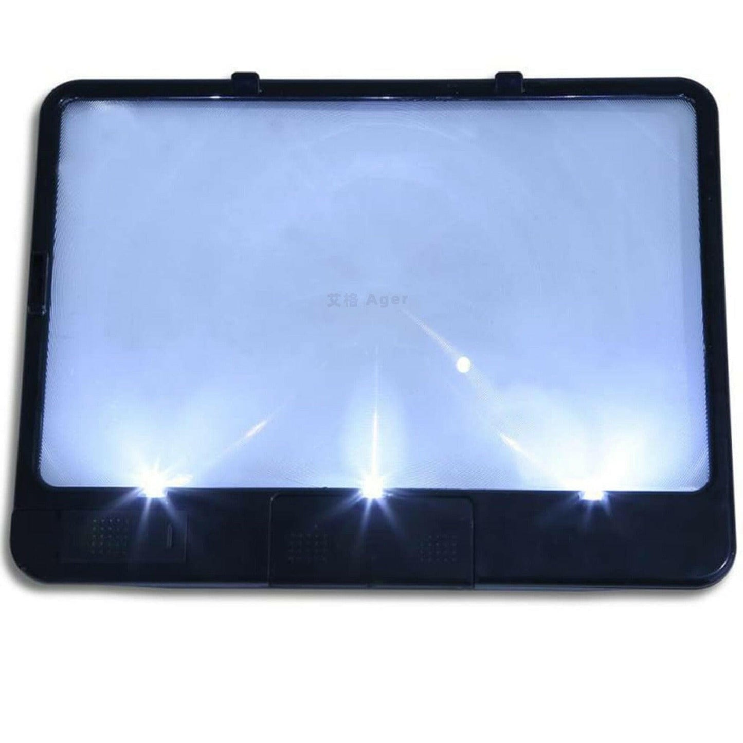 . LED Magnifying Glass – 3X Magnification with 3 LED Lights & PVC Frame - GoTypical