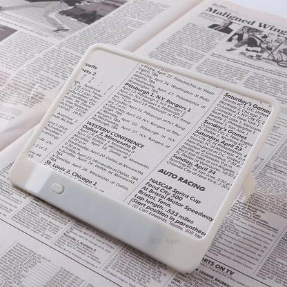 . LED Magnifying Glass – 3X Magnification with 3 LED Lights & PVC Frame - GoTypical