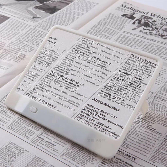 . LED Magnifying Glass – 3X Magnification with 3 LED Lights & PVC Frame - GoTypical