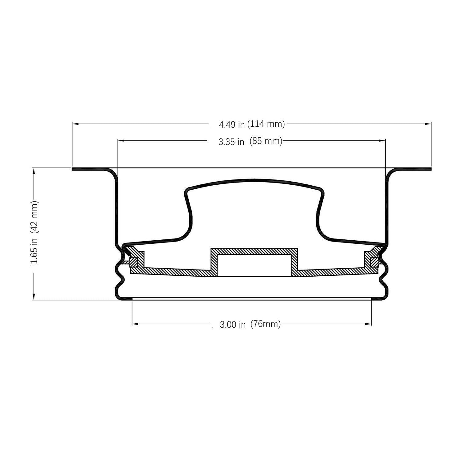 Aquacubic Garbage Disposal Flange and Stopper – Gunmetal Black Stainless Steel, Nano Surface - GoTypical