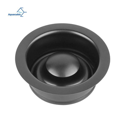 Aquacubic Garbage Disposal Flange and Stopper – Gunmetal Black Stainless Steel, Nano Surface - GoTypical