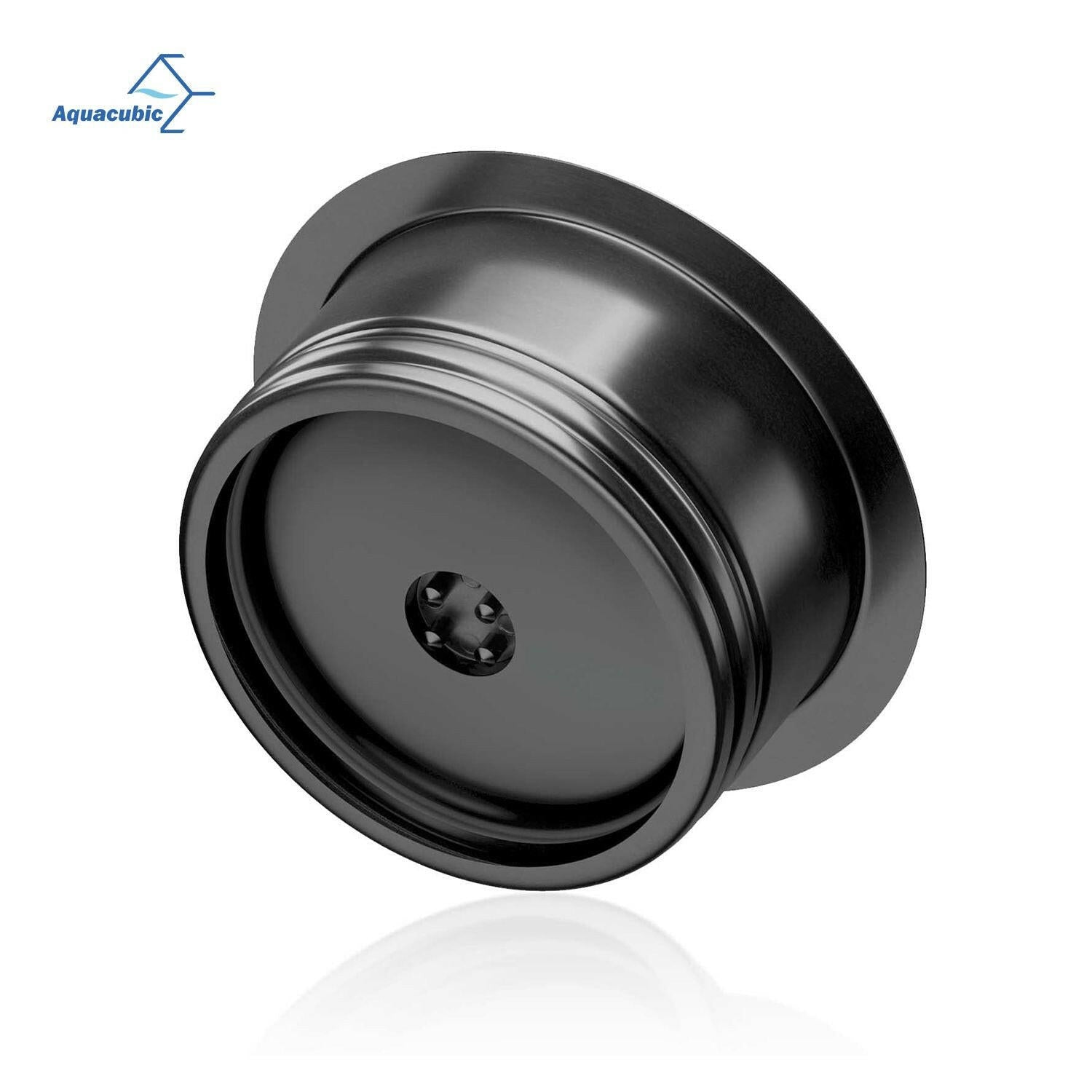 Aquacubic Garbage Disposal Flange and Stopper – Gunmetal Black Stainless Steel, Nano Surface - GoTypical