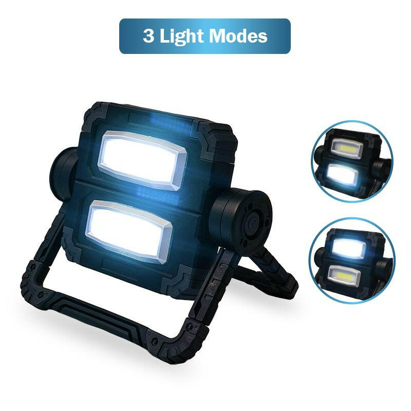 Dual Work Light – Gemini 2000 Lumen COB LED Portable with 3 Modes - GoTypical