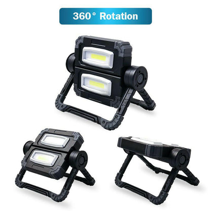 Dual Work Light – Gemini 2000 Lumen COB LED Portable with 3 Modes - GoTypical