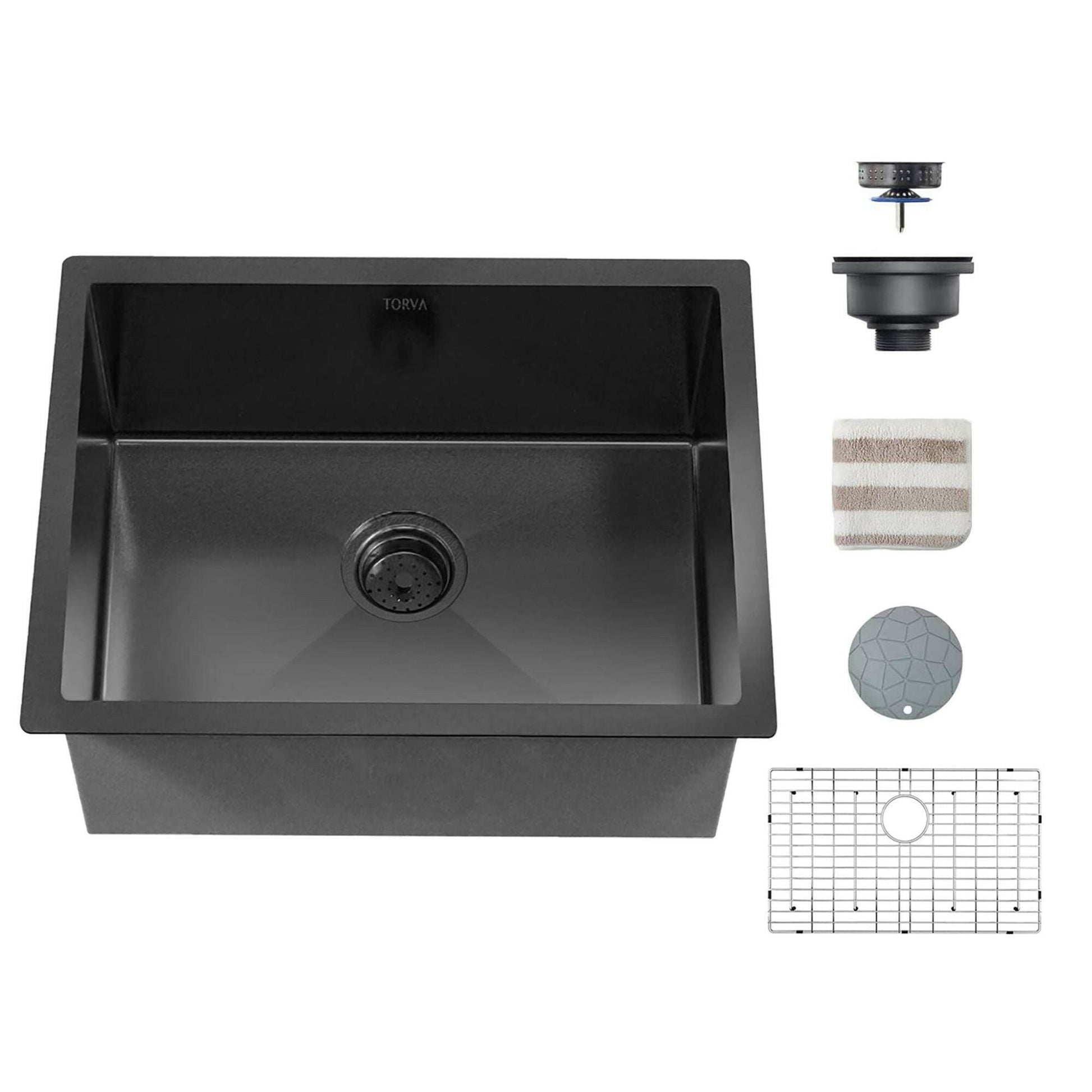 . Nano Coated Undermount Kitchen Sink – 16 Gauge Stainless Steel, Gunmetal Black - GoTypical