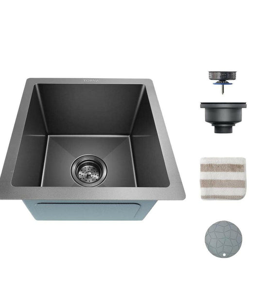 . Undermount Stainless Steel Kitchen Sink – Gunmetal Black Nano Coating - GoTypical