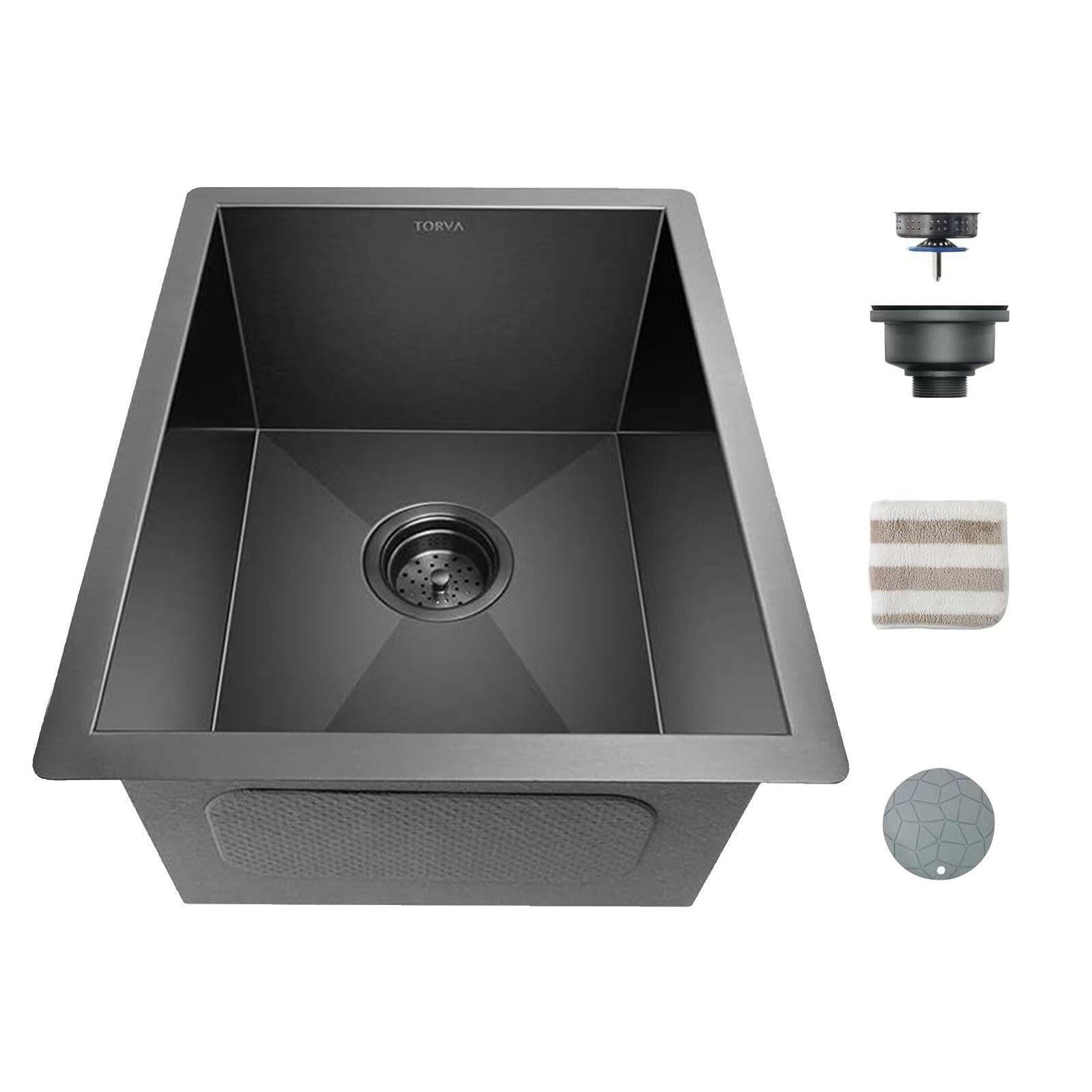 . Undermount Stainless Steel Kitchen Sink – Gunmetal Black Nano Coating - GoTypical