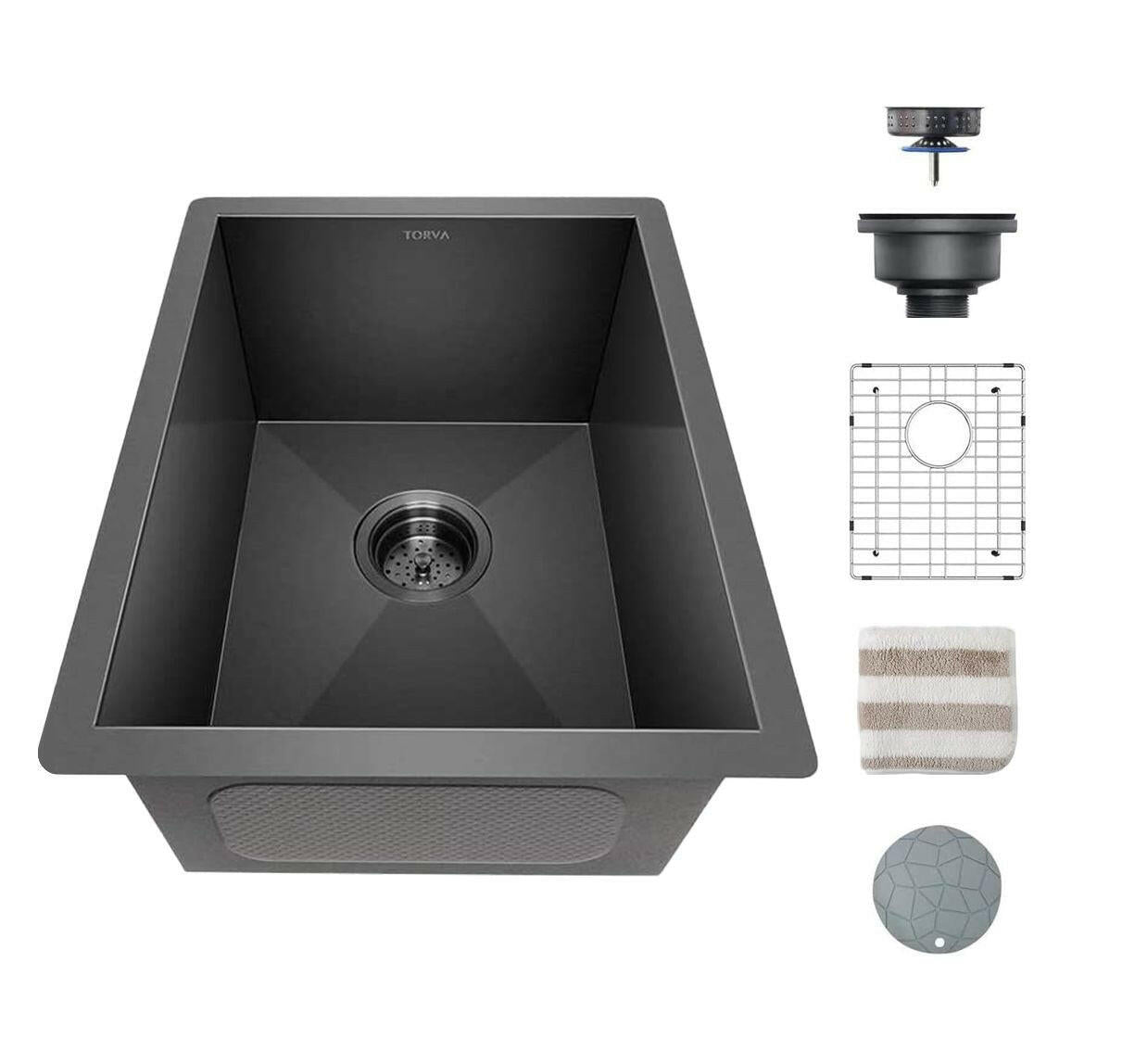 . Undermount Stainless Steel Kitchen Sink – Gunmetal Black Nano Coating - GoTypical