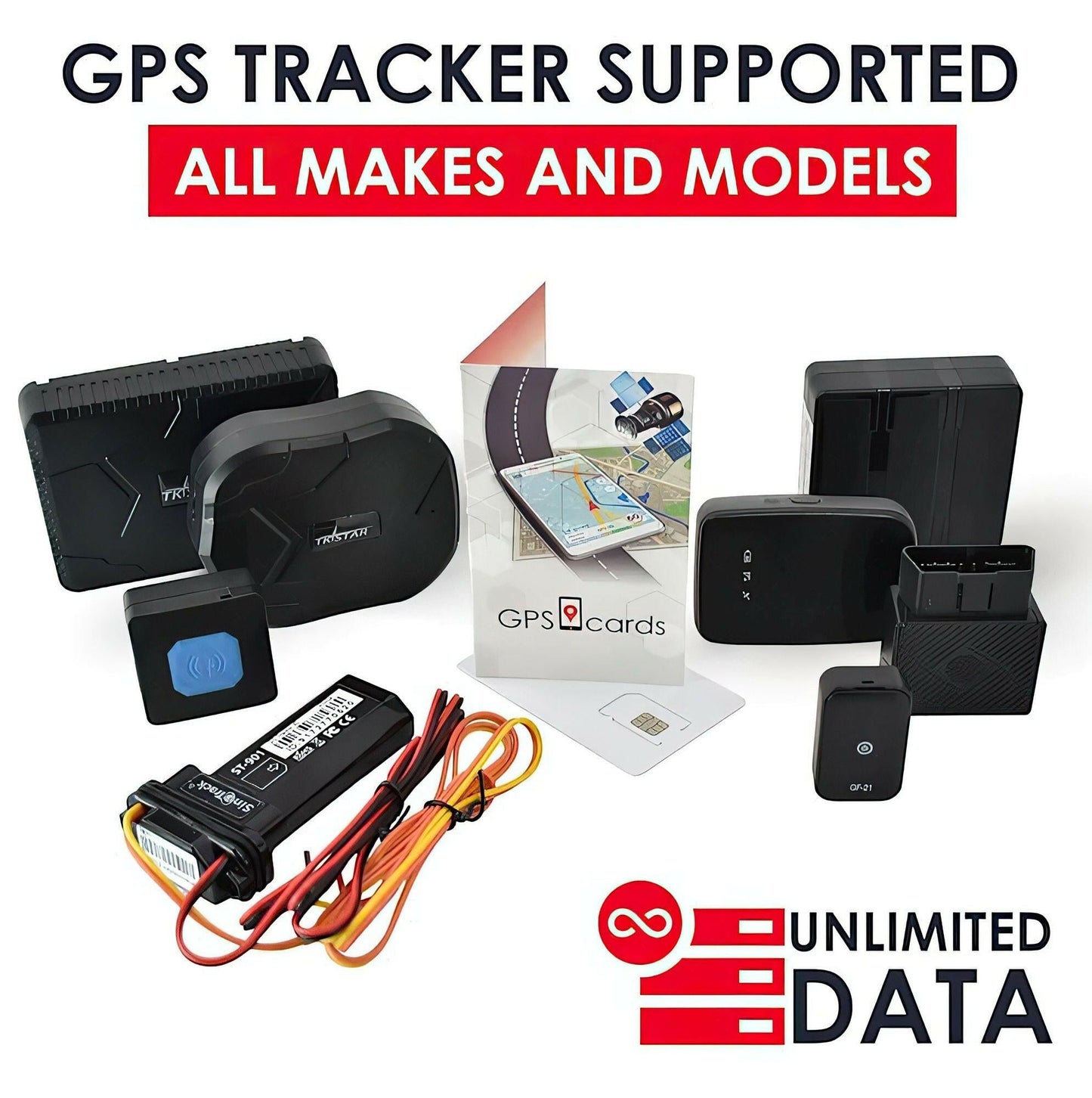 GPS card GPS Trackers SIM Card Pet Kid Senior Car Motorcycle 4G Tracking Device - GoTypical