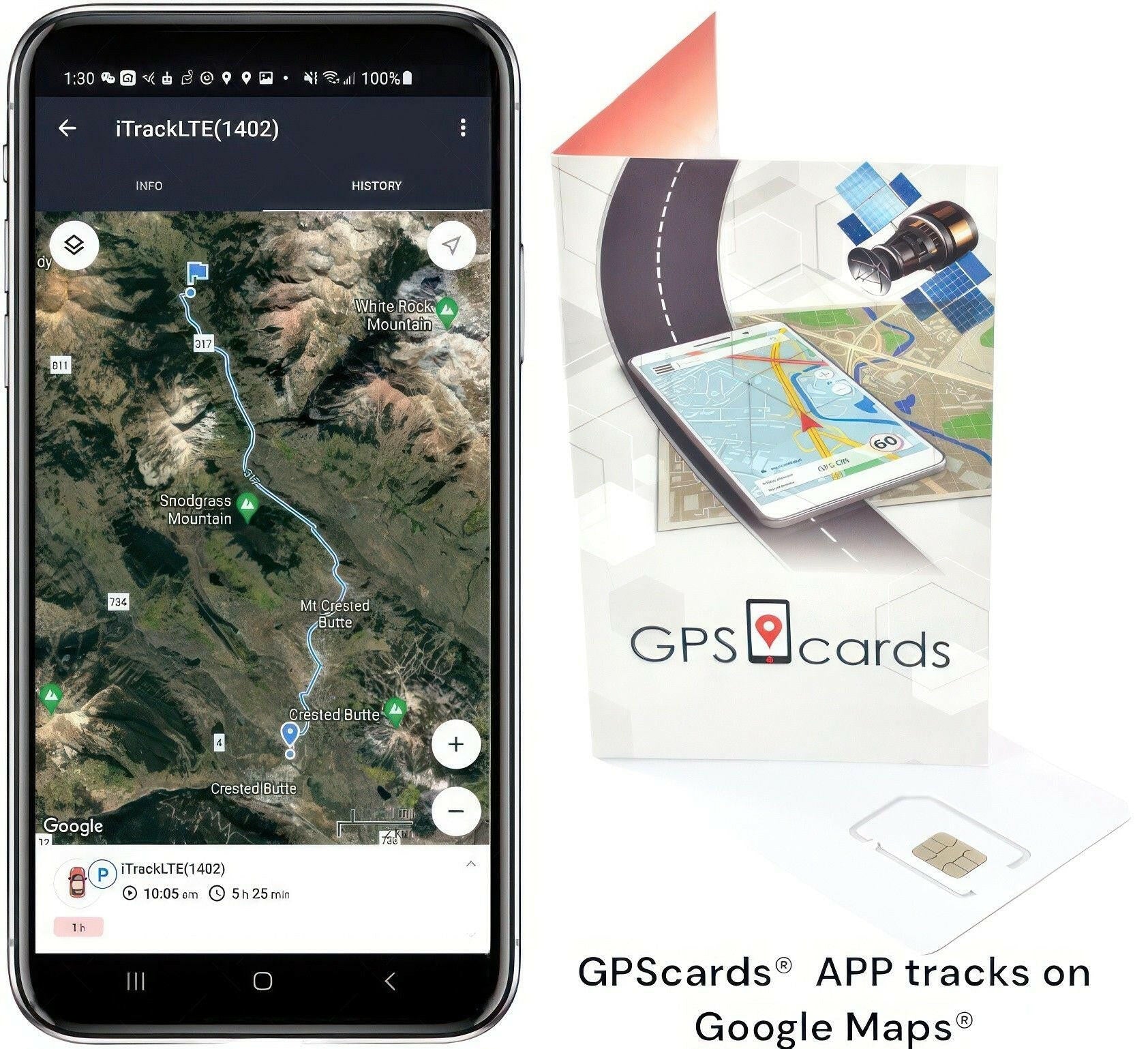 GPS Activity Tracker SIM Card – Real-Time Location Tracking Geofencing - GoTypical
