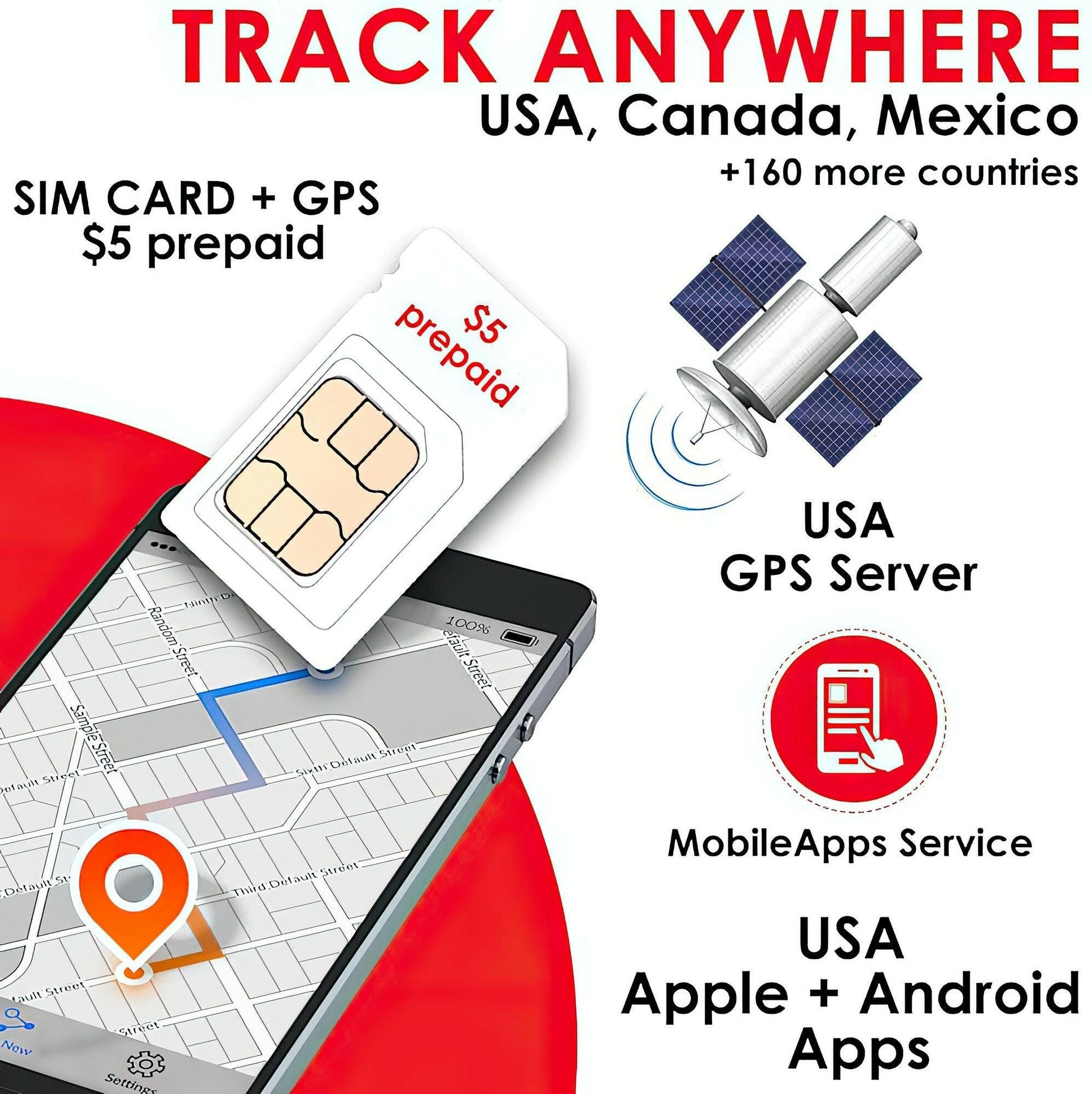 GPS Activity Tracker SIM Card – Real-Time Location Tracking Geofencing - GoTypical