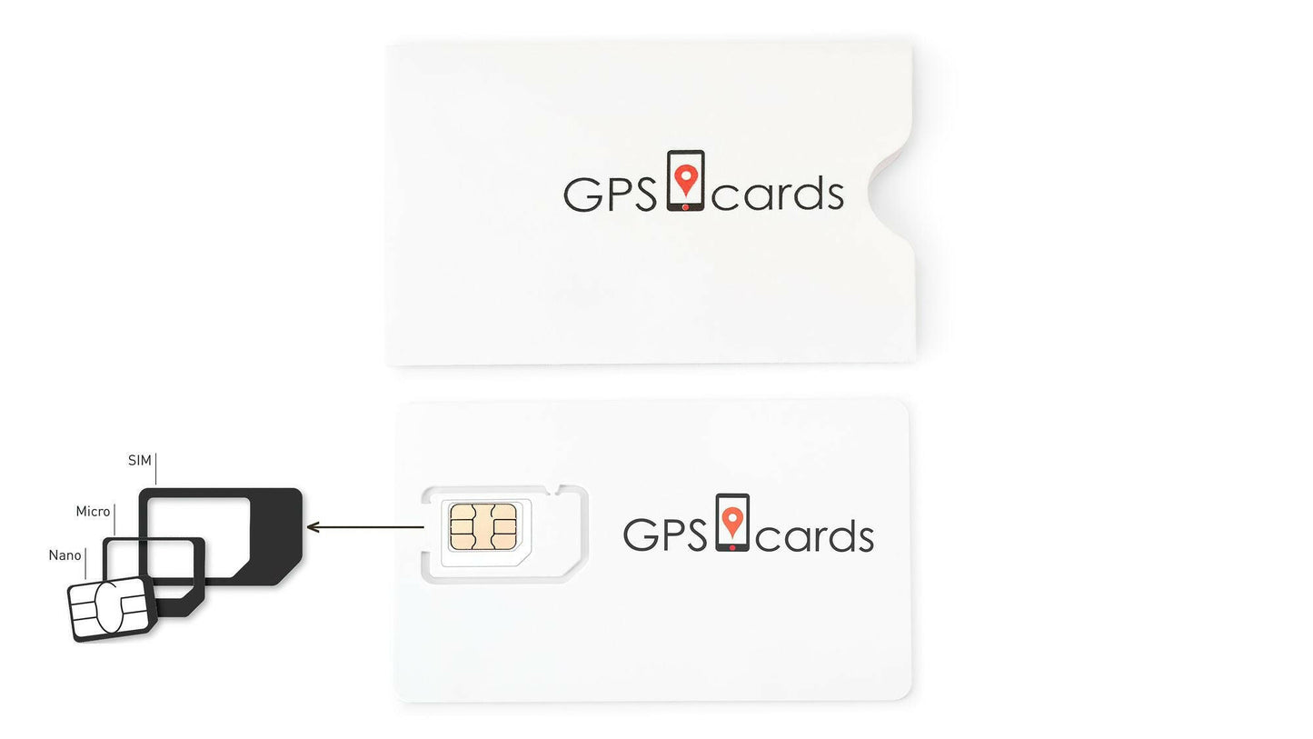 GPScards 3-in-1 GPS SIM Card – Real-Time Tracker Data with Mobile App - GoTypical