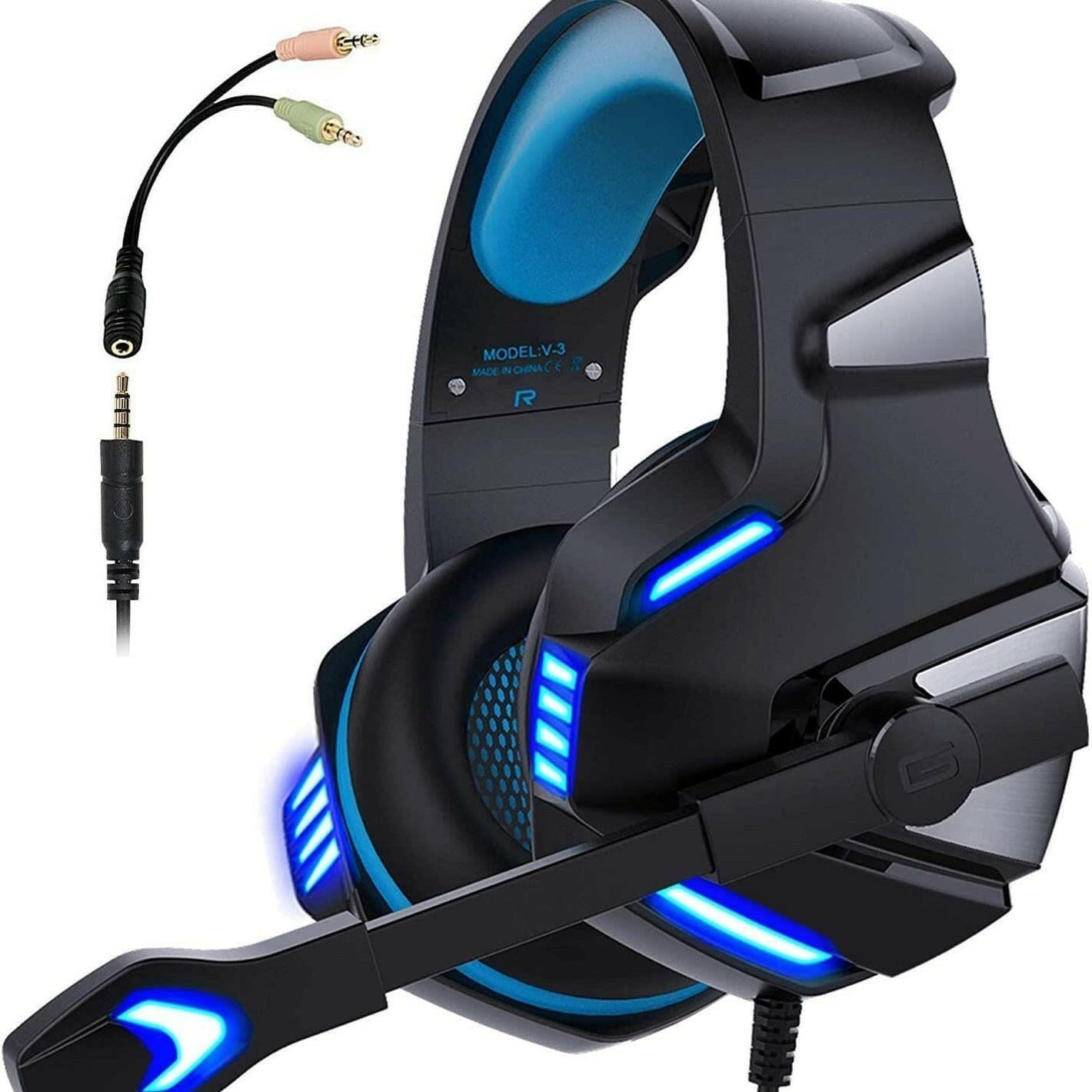 . Gaming Headphones – Wired RGB Headset with Microphone for PC & Mobile - GoTypical