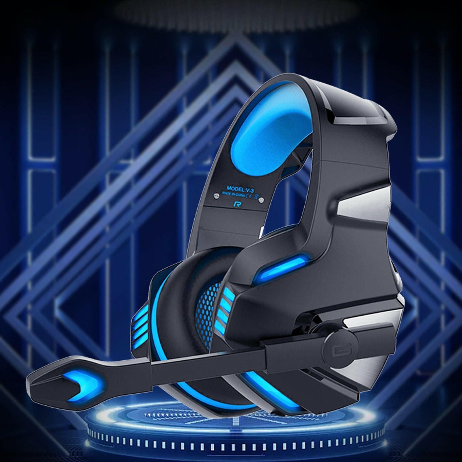 . Gaming Headphones – Wired RGB Headset with Microphone for PC & Mobile - GoTypical