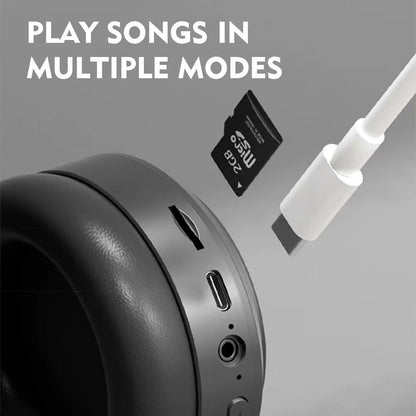 Head mounted wireless Bluetooth earphones for gaming, esports, 3D card insertion, foldable computer earphones, universal - GoTypical