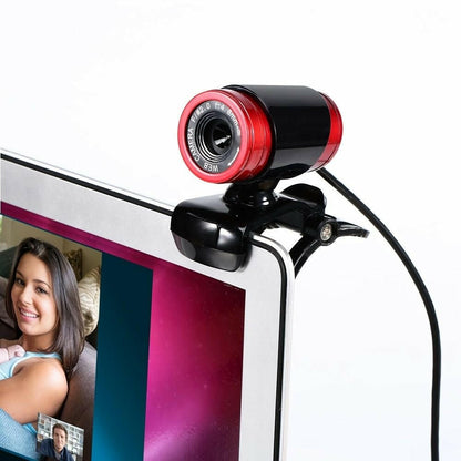 . 480P Wired Computer Camera – USB Plug and Play with Built-in Microphone - GoTypical