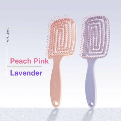 Vented Hair Brush – Curved Scalp Massage Comb for Quick Blow Dry Styling - GoTypical