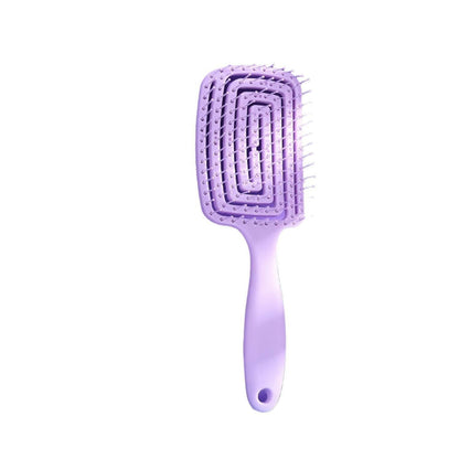Hollow Massage Comb – Pink Scalp Stimulating Hair Styling Brush - GoTypical