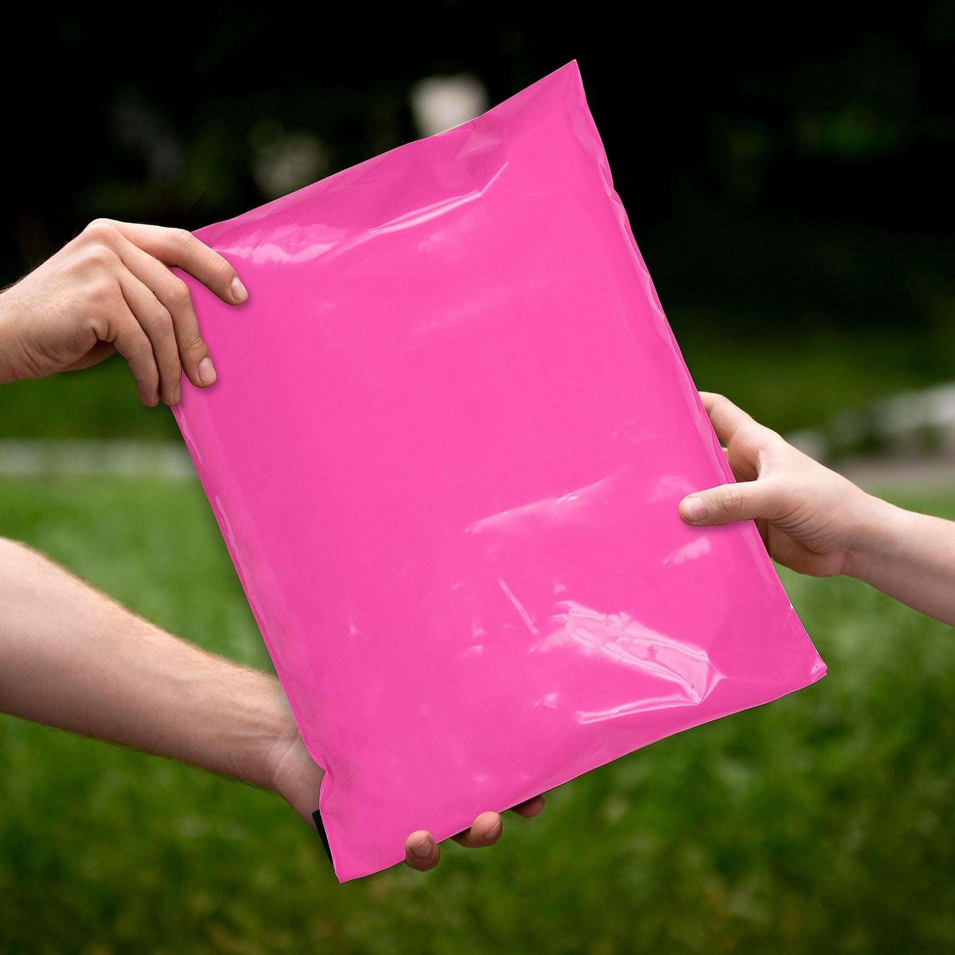 Poly Mailers Hot Pink 12 x 15.5 Inches – Amiff Waterproof Self-Seal Bags - GoTypical