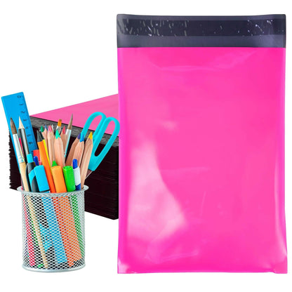 Amiff Hot Pink Poly Mailers 14.5x19 in – 1000 Pack Waterproof Self-Seal Bags - GoTypical