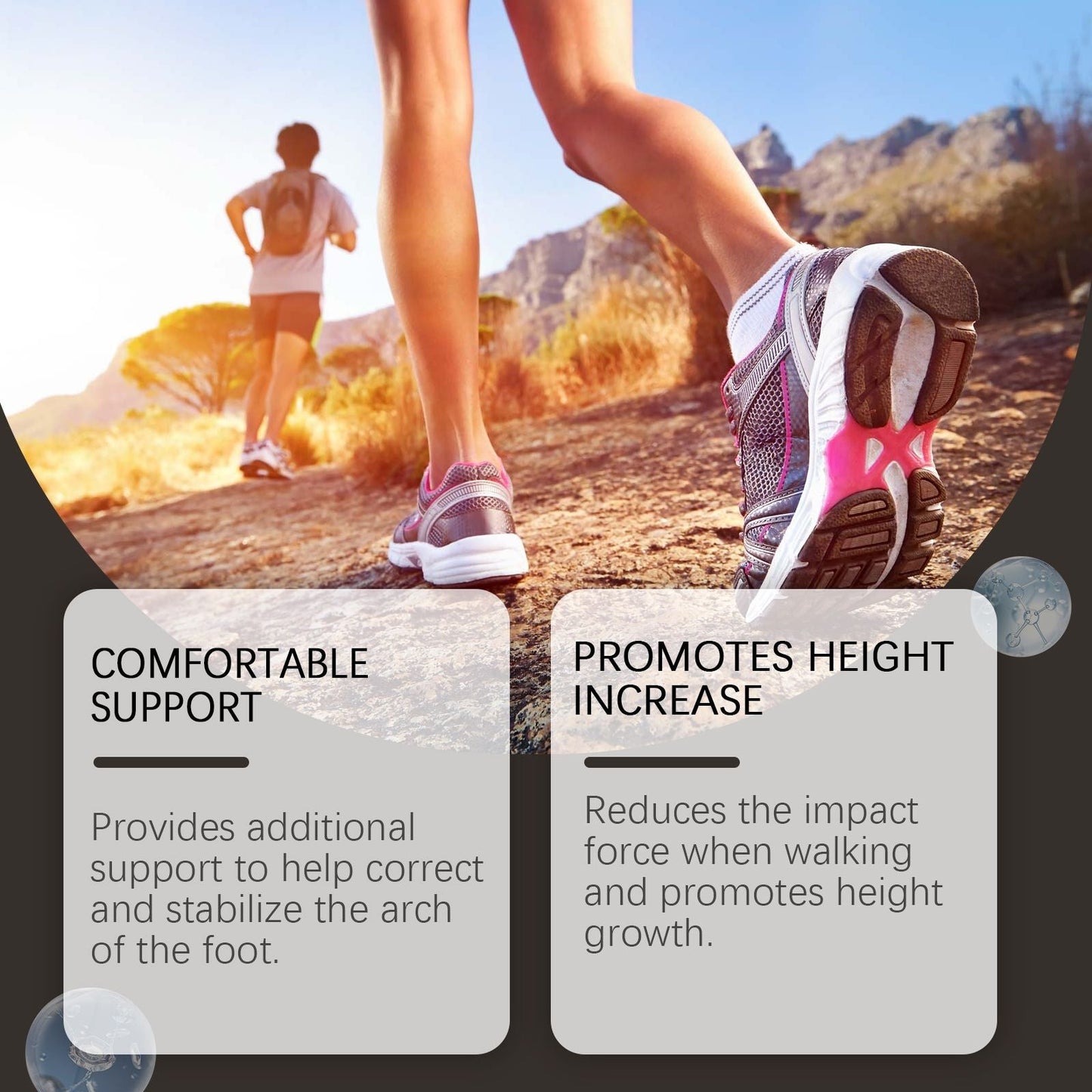 Houkea Insole Care Soft And Comfortable Elastic Insole Outdoor Sports Running Non - Slip Wear Breathable - GoTypical