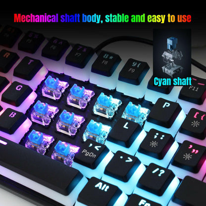 . Wired Mechanical Keyboard – 61 Keys, Blue Switch, RGB Backlit - GoTypical
