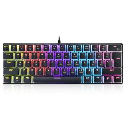 . Wired Mechanical Keyboard – 61 Keys, Blue Switch, RGB Backlit - GoTypical