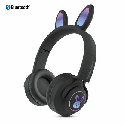 HyperGear Bunny Tracks Wireless Kids Headphones – Light-Up LED Ears - GoTypical