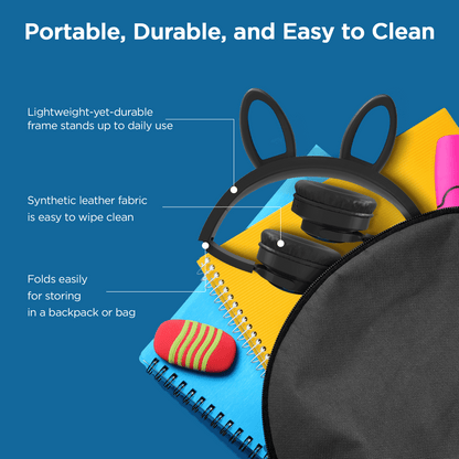 HyperGear Bunny Tracks Wireless Kids Headphones – Light-Up LED Ears - GoTypical