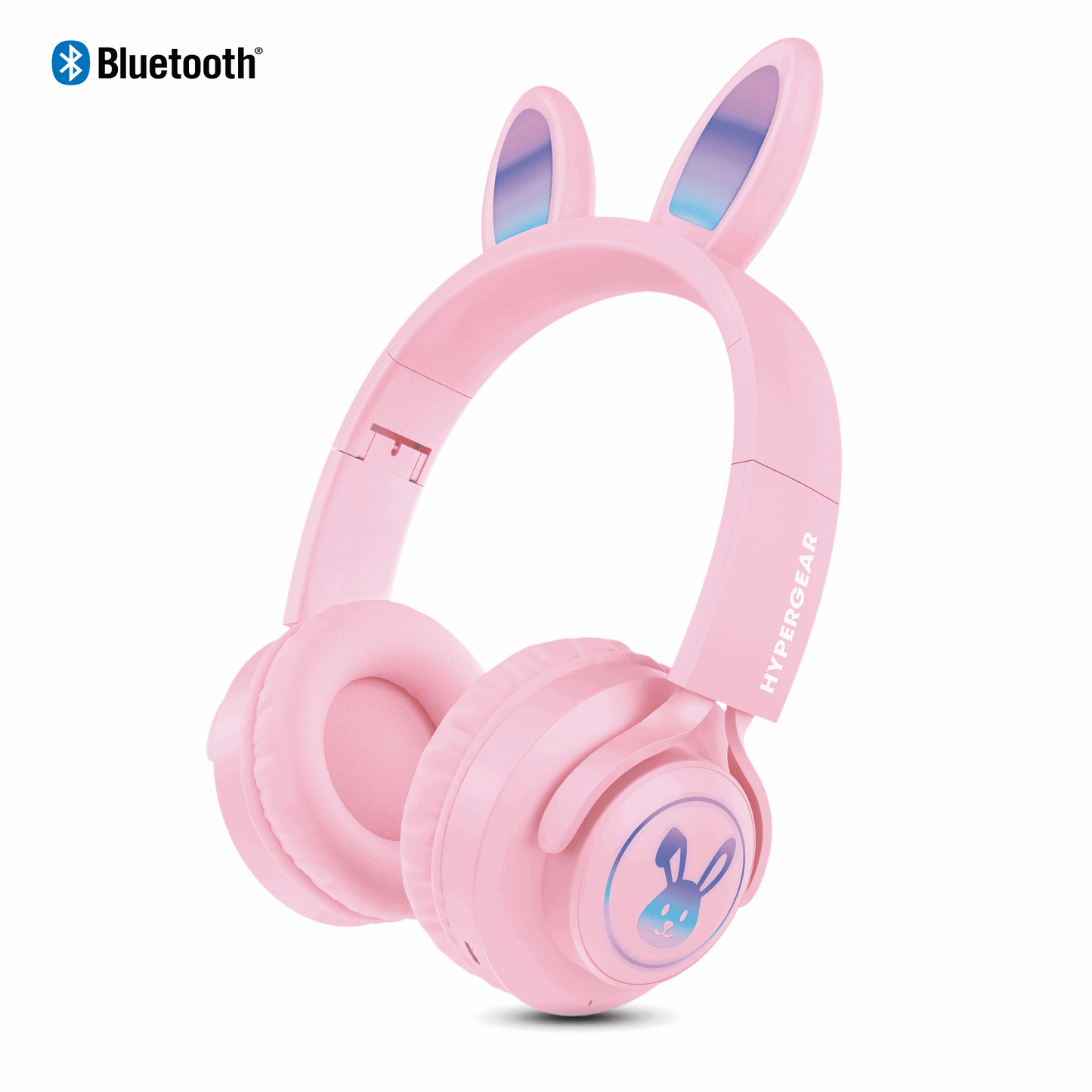HyperGear Bunny Tracks Wireless Kids Headphones – Light-Up LED Ears - GoTypical