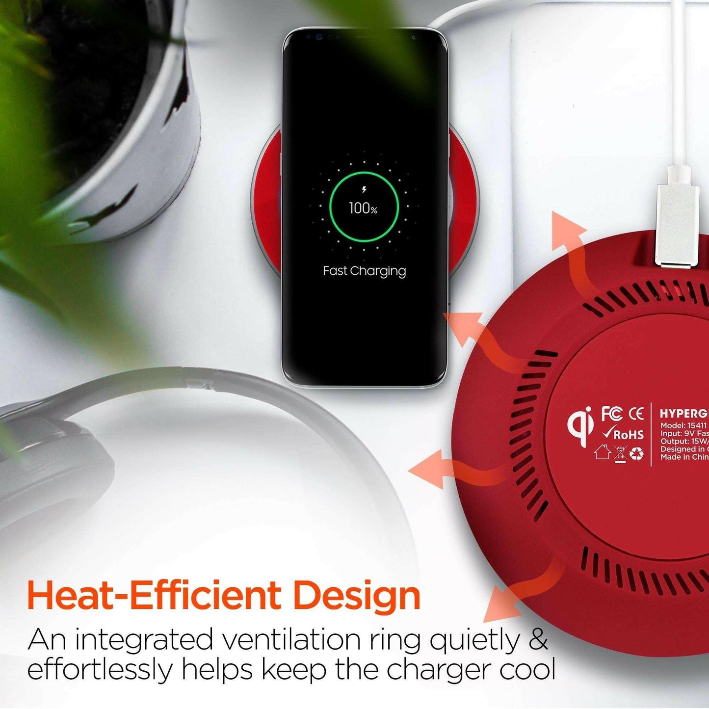 Wireless Fast Charger – HyperGear ChargePad Pro 15W with LED Indicator - GoTypical