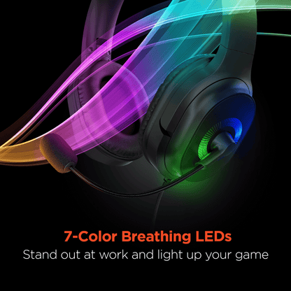 Stereo Headset – HyperGear V150 Over-Ear with Noise Reduction & LED Lights - GoTypical