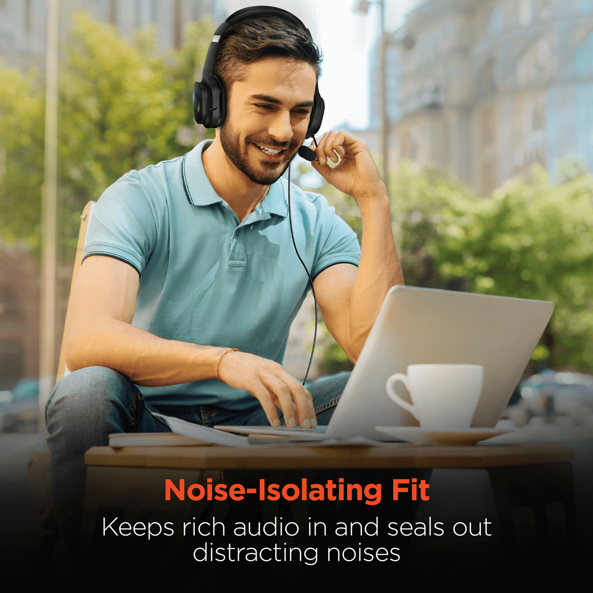 Stereo Headset – HyperGear V150 Over-Ear with Noise Reduction & LED Lights - GoTypical