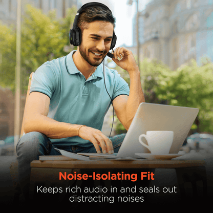 Stereo Headset – HyperGear V150 Over-Ear with Noise Reduction & LED Lights - GoTypical