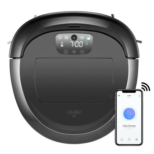 iCLEBO O5 Smart Robot Vacuum Cleaner – Camera Navigation & HEPA Filter - GoTypical