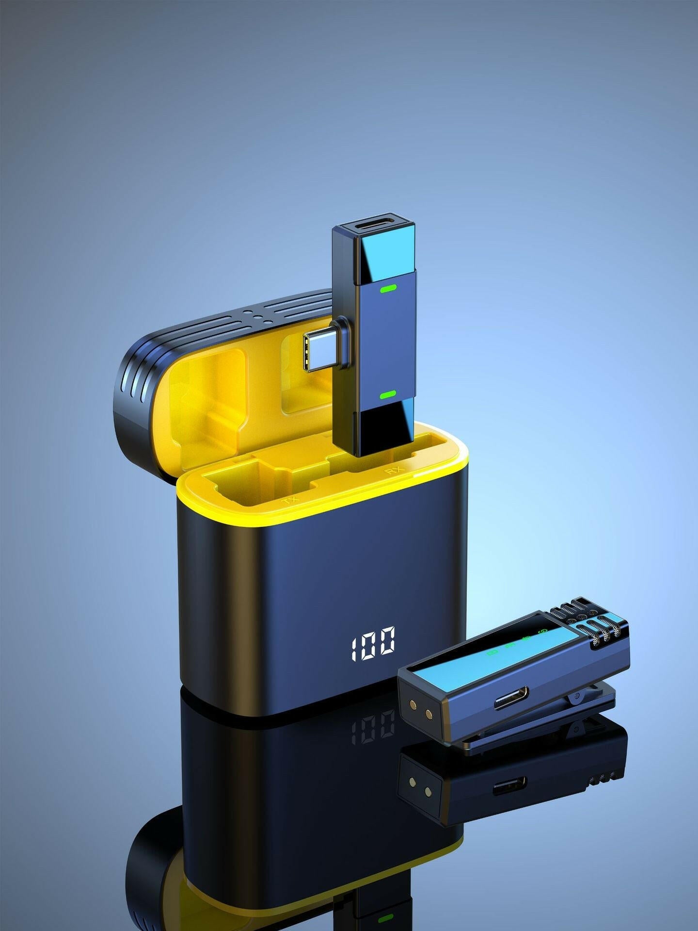 . J68 Wireless Collar Microphone – Live Video Clear Reception - GoTypical