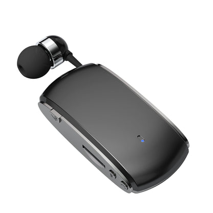 K68 New Collar style Bluetooth Earphones MP3 Earphones Wireless Telescopic Cable Single Ear Card Insertion Recording Earphones - GoTypical