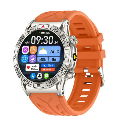 . KC80 Smartwatch – HD AMOLED Display, Orange Camouflage - GoTypical