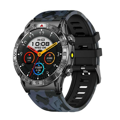 . KC80 Smartwatch – HD AMOLED Display, Orange Camouflage - GoTypical