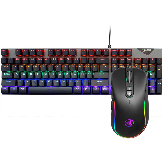 . Wired Mechanical Keyboard and Mouse Set – RGB Backlit Blue Switch - GoTypical